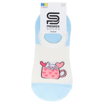 Підслідники Premier Socks жіночі закриті Котики р.23-25 блакитний - купити, ціни на ЕКО Маркет - фото 1