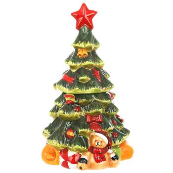 Bona Di Christmas Tree Ceramic Can for Sweets 36cm - buy, prices for - photo 1