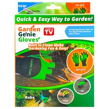 Перчатки для сада с когтями 17319-1 - купить, цены на Чудо Маркет - фото 2