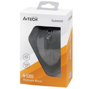 Мышь A4Tech N-530S Black - купить, цены на Auchan - фото 1