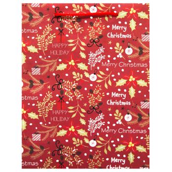 Пакет подарунковий Листочки 180х80х230мм в асортименті - купити, ціни на METRO - фото 4