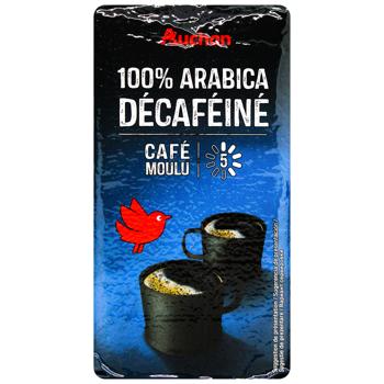 Кава Auchan Arabica без кофеїну мелена 250г - купити, ціни на - фото 3