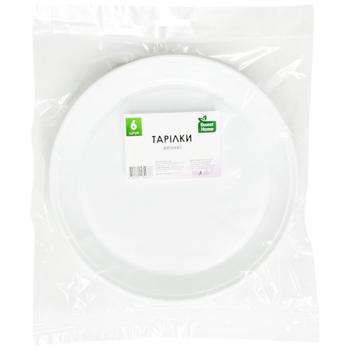 Тарелки большие одноразовые Sweet Home 6шт