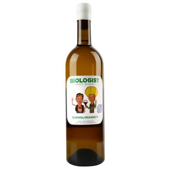 Biologist Sukholimanskiy White Dry Wine 12.5% 0.75l