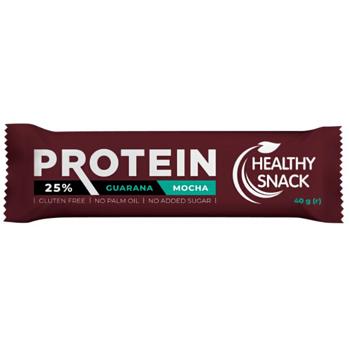 Healthy Snack Protein Bar with Guarana Extract Mocha Glazed 40g - buy, prices for Tavria V - photo 1