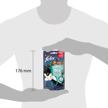 Felix Party Mix Ocean Cat Snack with Salmon, Trout and Pollock 60g - buy, prices for COSMOS - photo 3