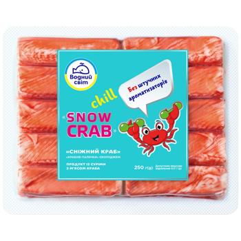 Vodnyi Svit  Snow Crab Children's Crab Sticks 250g - buy, prices for COSMOS - photo 1