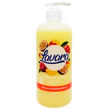 Крем-мило Lavara Персик-маракуйя 500г