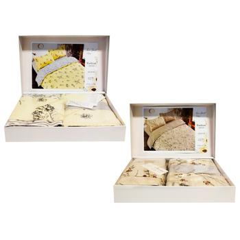 Laura Grand Euro Satin Bedding Set 200x230/220x240/50x70 2pcs - buy, prices for Supermarket "Kharkiv" - photo 1