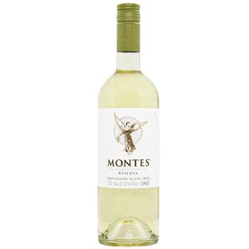 Вино Montes Reserva Sauvignon Blanc белое сухое 13,5% 0,75л