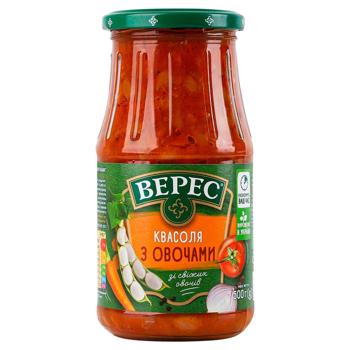 Квасоля Верес з овочами 445г - купити, ціни на NOVUS - фото 1