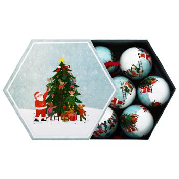 Xmas Plastic Christmas Tree Balls 7.5cm 7pcs - buy, prices for - photo 6