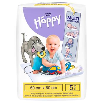 Пеленки гигиенические Bella Happy Baby 60х60см 5шт - купить, цены на NOVUS - фото 2