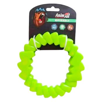 Игрушка для собак AnimAll GrizZzly Мотивационное кольцо 16,5см зеленый - купить, цены на MasterZoo - фото 3