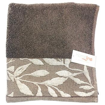 Рушник Home Line Флора махровий коричневий 50*90см