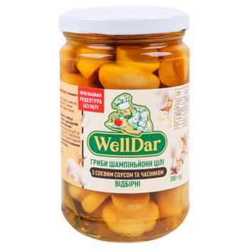 WellDar Whole Selected Mushrooms with Soy Sauce and Garlic 300g - buy, prices for EKO Market - photo 1