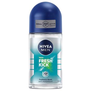 Nivea Men Fresh Kick Roll-On Antiperspirant 50ml - buy, prices for ULTRAMARKET - photo 1