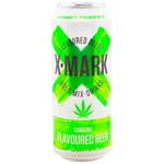 X-mark Flavoured Beer Cannabis Light Filtered Beer 5% 0.5l