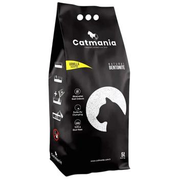 Catmania бентонітовий наповнювач 5 л - ваніль - купити, ціни на MasterZoo - фото 1