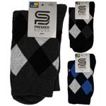 Premier Socks Ekonom Rhombuses Men's Crew Terry Socks s.25, 27, 29 in Assortment