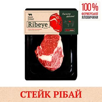 Skott Smeat Ribeye Chilled Beef Loin Steak ~370g