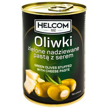 Оливки зелені Helcom фаршировані сиром 280г - купити, ціни на Таврія В - фото 1