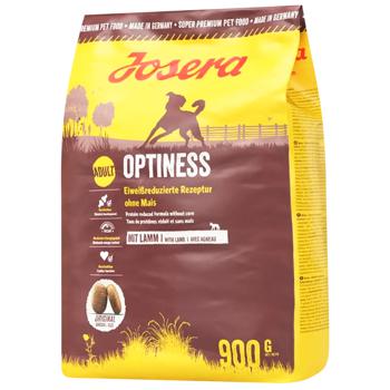 Корм сухой Josera Optiness с ягненком для взрослых собак 900г - купить, цены на MasterZoo - фото 1