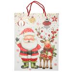 Пакет подарочный бумажный 39х30х12см