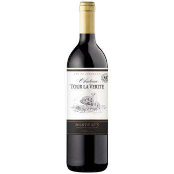 Bordeaux Chateau Tour la Verite Dry Red Wine 13% 0.75l - buy, prices for Vostorg - photo 1