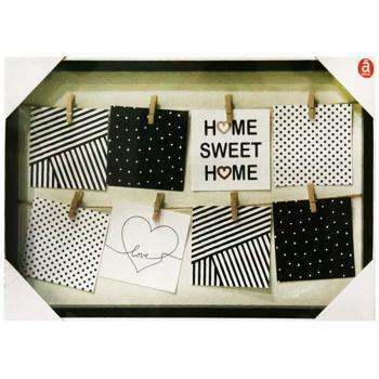 Actuel Collage Frame with Clips 8x10x10cm