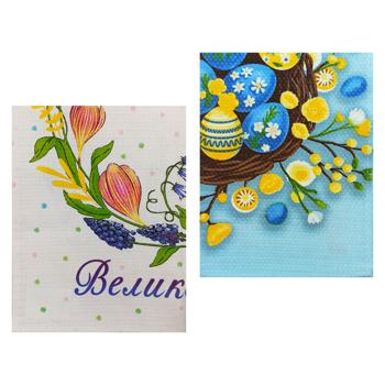 Рушник Biltex Великодній вафельний 45х60см в асортименті - купити, ціни на Чудо Маркет - фото 2