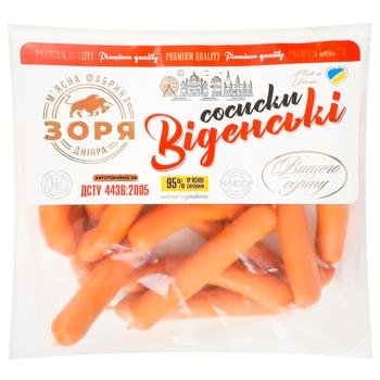 Сосиски Віденські нат/обол в/г (ваг) Зоря Дніпра - купити, ціни на Восторг - фото 1