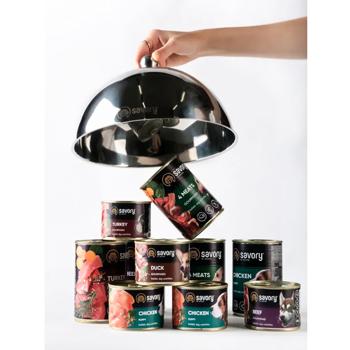 Savory Wet Food with Chicken and Rabbit for Puppies of All Breeds 5+1pcs x 400g - buy, prices for MasterZoo - photo 3