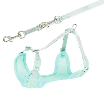Trixie Junior Puppy Soft шлея з повідцем для цуценят S-M - м'ятний - купити, ціни на MasterZoo - фото 3