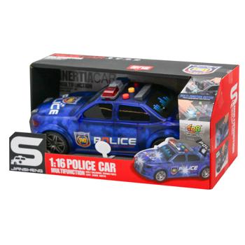 Cars S Police Car Toy 1:16 Blue