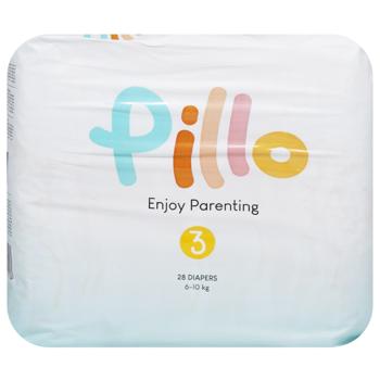 Підгузки PILLO Midi 6-10кг 28шт. И184 (Італія) - купить, цены на КОСМОС - фото 3