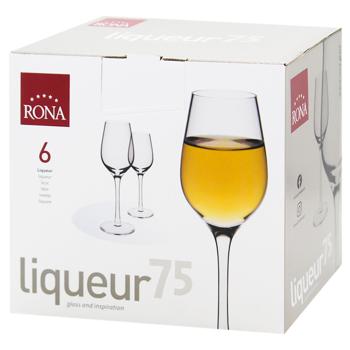 Rona Universal Liqueur Glass Set 6pcs 75ml