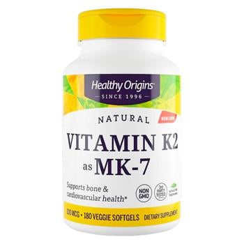 Вітамін K2 у формі MK7 Healthy Origins 100мкг 180 гелевих капсул - купити, ціни на Біотус - фото 1