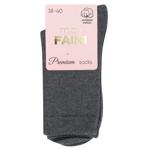 Moi Faini Ribbed Women's Socks s.38-40 Dark Grey