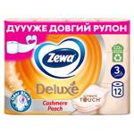 Туалетний папір Zewa Deluxe Cashmere Peach 3-шаровий 12шт