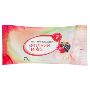 7 Berry Mix Solid Cream Soap 70g - buy, prices for Tavria V - photo 1