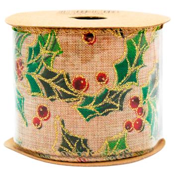 Bona Di Decorative Tape 6.3x270cm with Holly Pattern