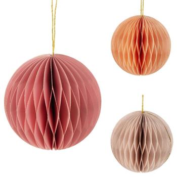 Шар елочный Koopman бумажный 10см