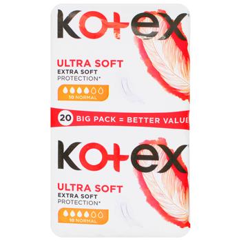 Kotex Ultra Soft Normal Sanitary Pads 20pcs