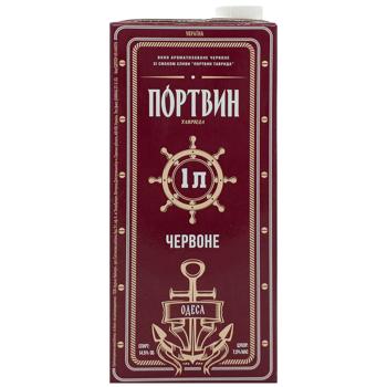 Вино Портвин Таврида червоне 14,5% 1л - купити, ціни на Чудо Маркет - фото 2