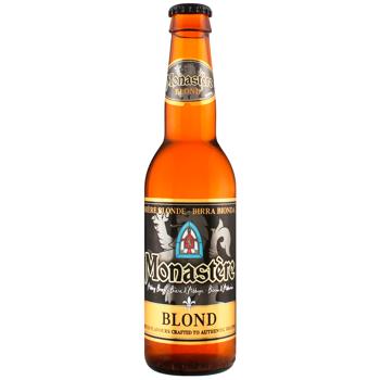Пиво Monastere Blonde светлое фильтрованное 6,5% 0,33л