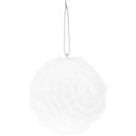 Куля ялинкова Koopman зі штучним хутром 10см білий