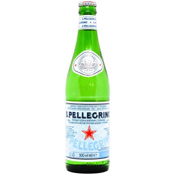 Вода минеральная S.Pellegrino газированная 0,5л - купить, цены на Grono - фото 1