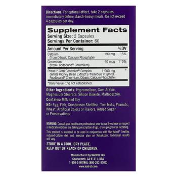 Natrol Carb Intercept Phase 2 White Kidney Bean Extract 120 capsules - buy, prices for Biotus - photo 3