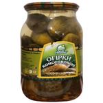 Огірки Найдис консервовані з зеленню 1020г